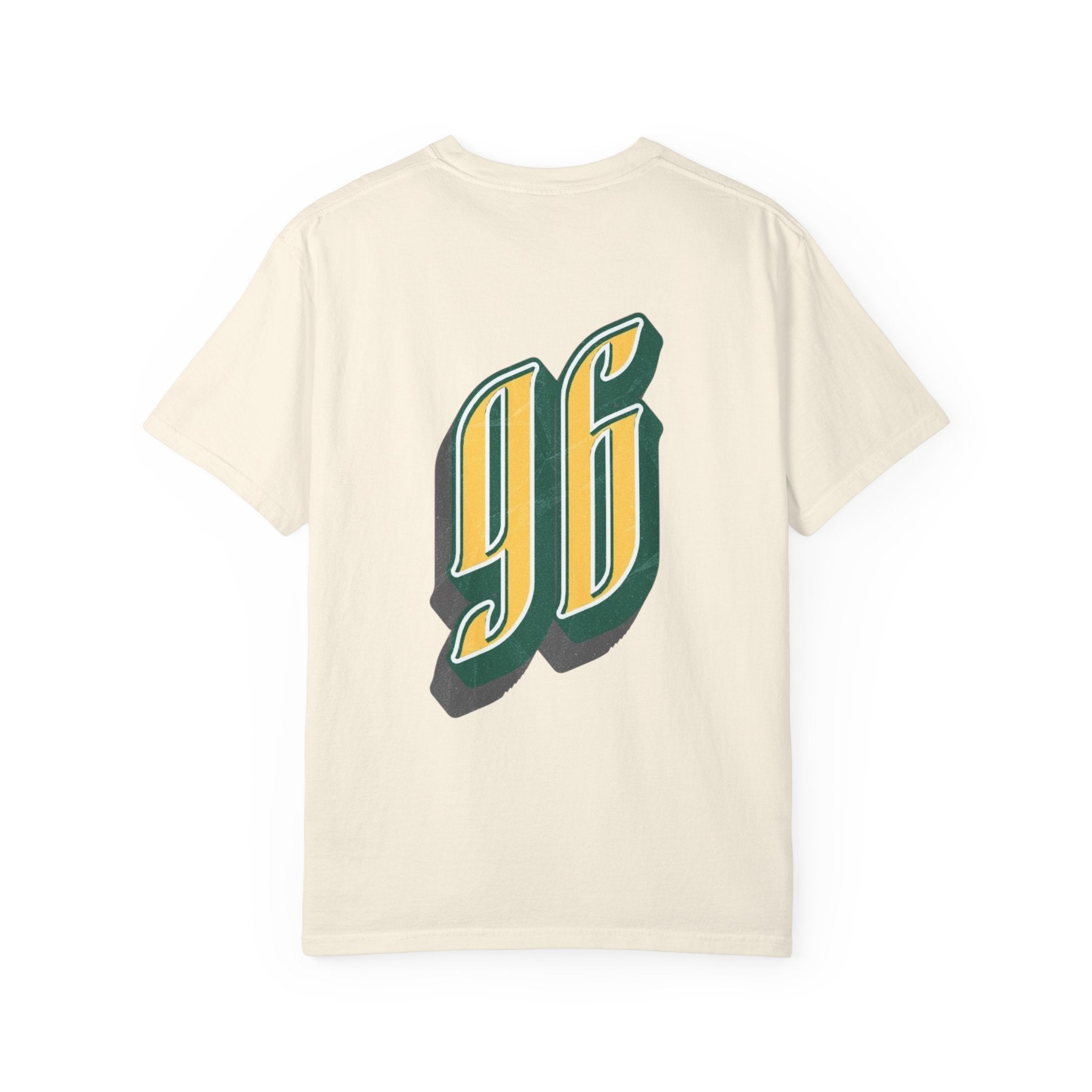 Vintage '96 Graphic Tee — Retro Number 96 Shirt with Sunglasses Emoticon