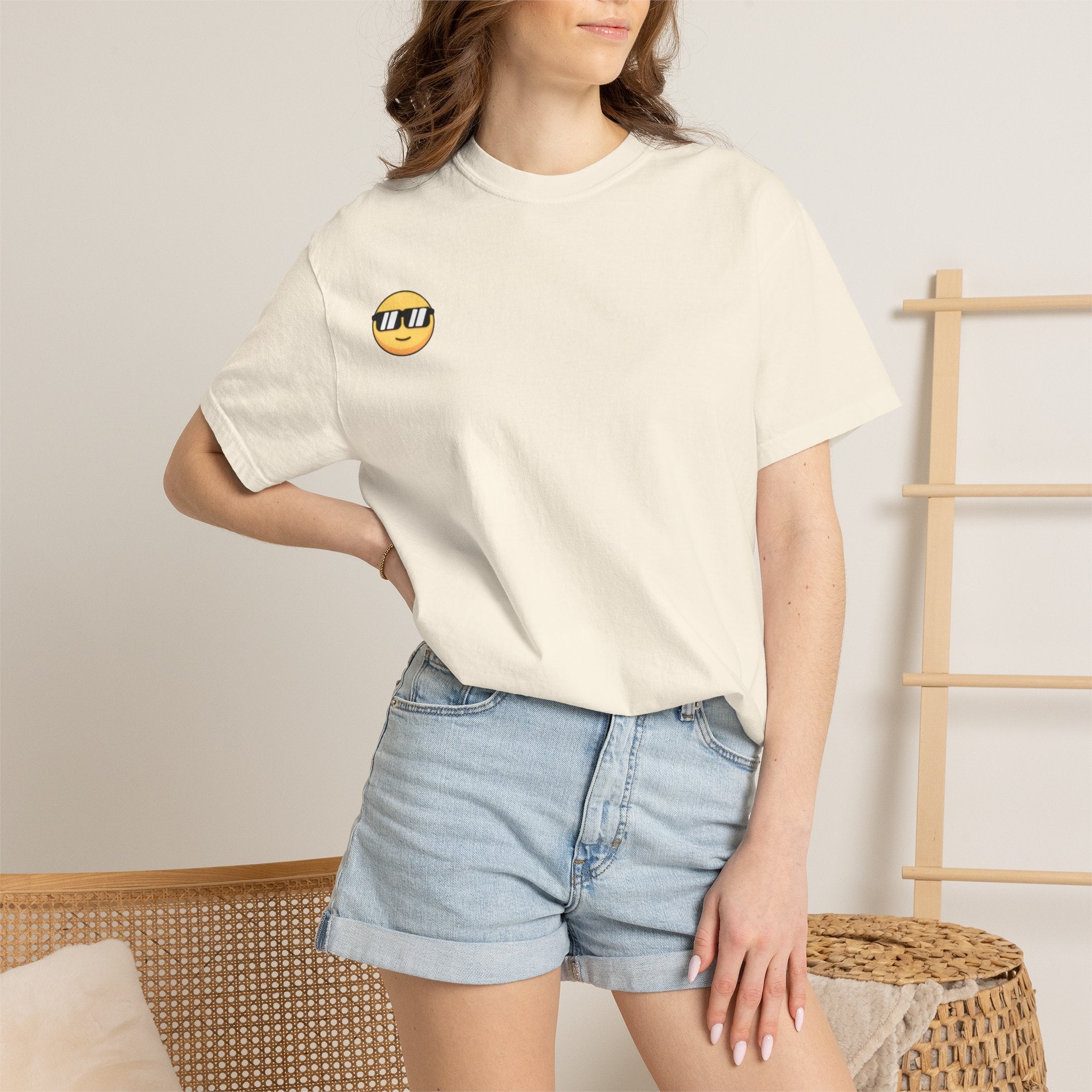 Vintage '96 Graphic Tee — Retro Number 96 Shirt with Sunglasses Emoticon