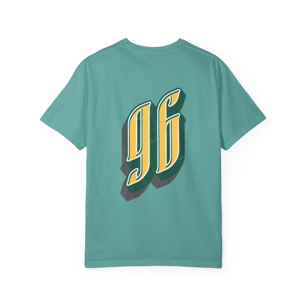 Vintage '96 Graphic Tee — Retro Number 96 Shirt with Sunglasses Emoticon
