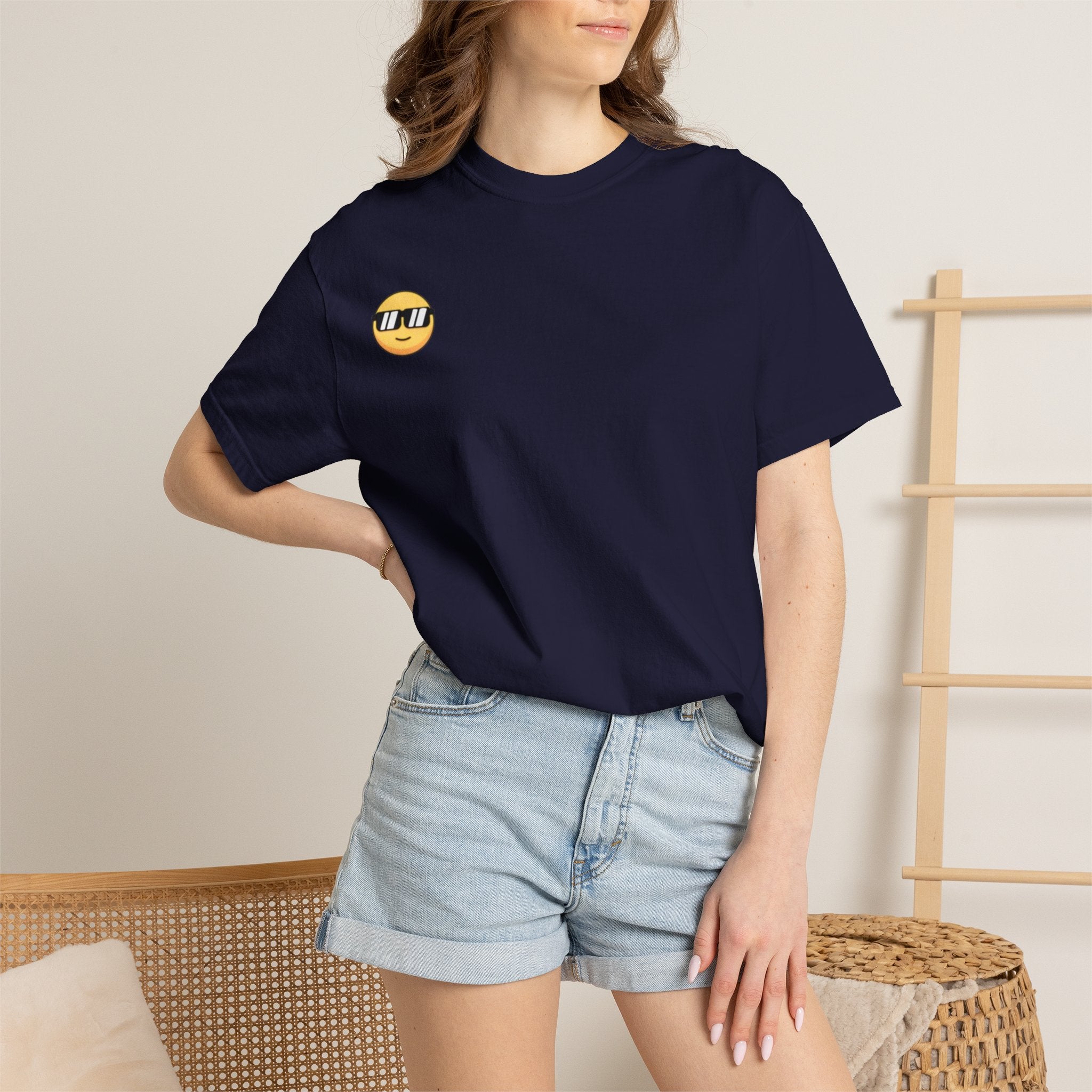 Vintage '96 Graphic Tee — Retro Number 96 Shirt with Sunglasses Emoticon