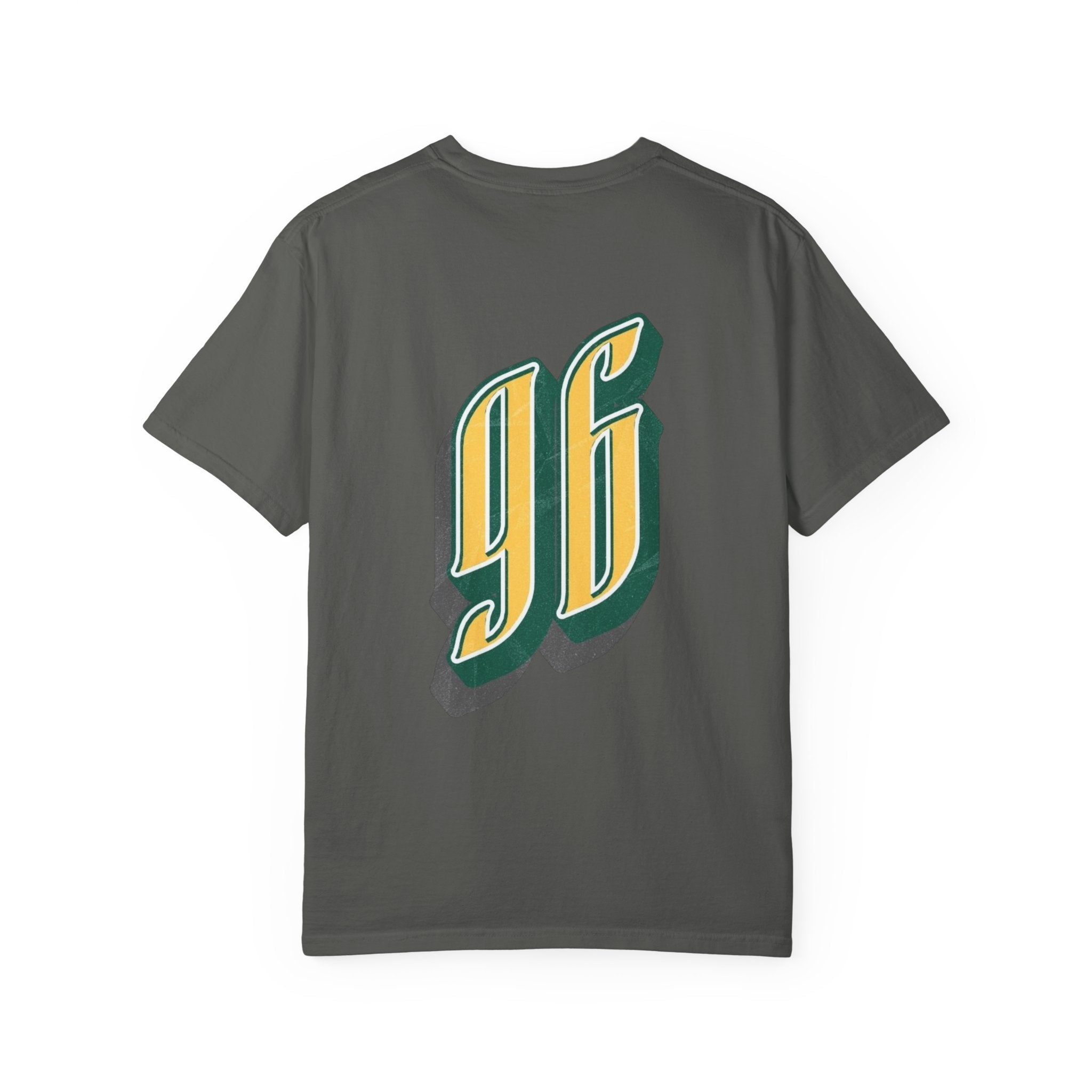 Vintage '96 Graphic Tee — Retro Number 96 Shirt with Sunglasses Emoticon