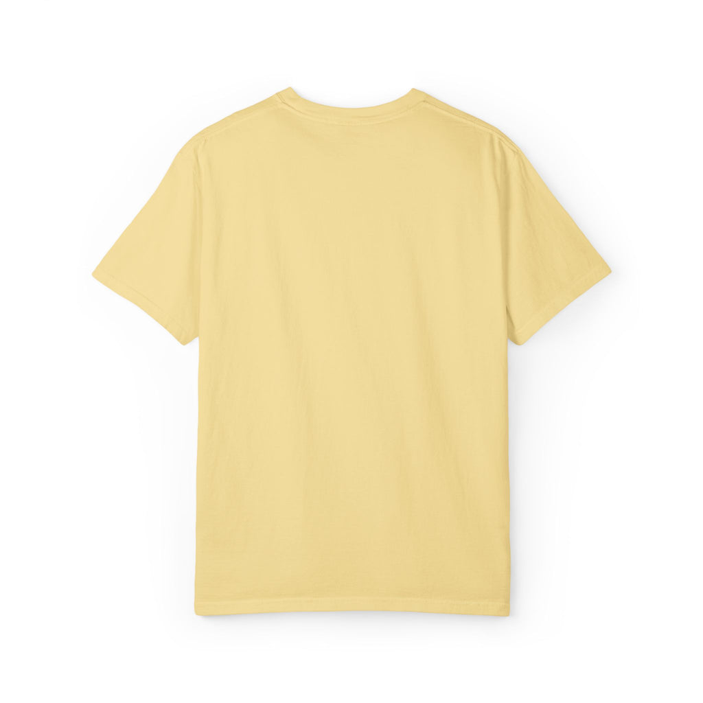 T-Shirt — Minimal "happy" Chest Script Tee