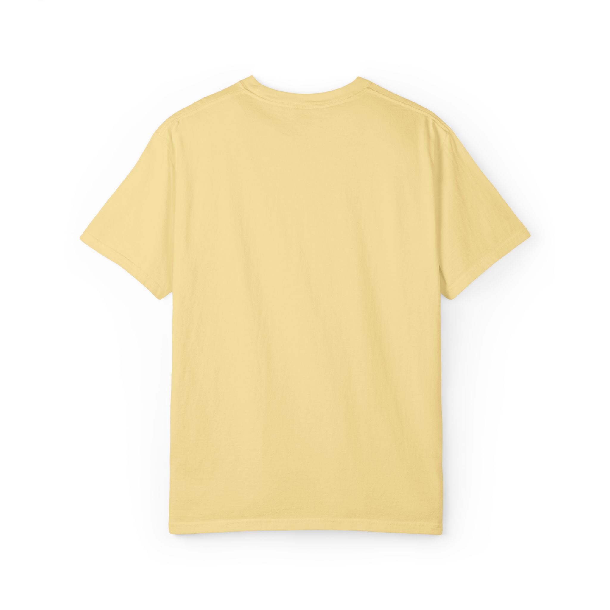 T-Shirt — Minimal "happy" Chest Script Tee
