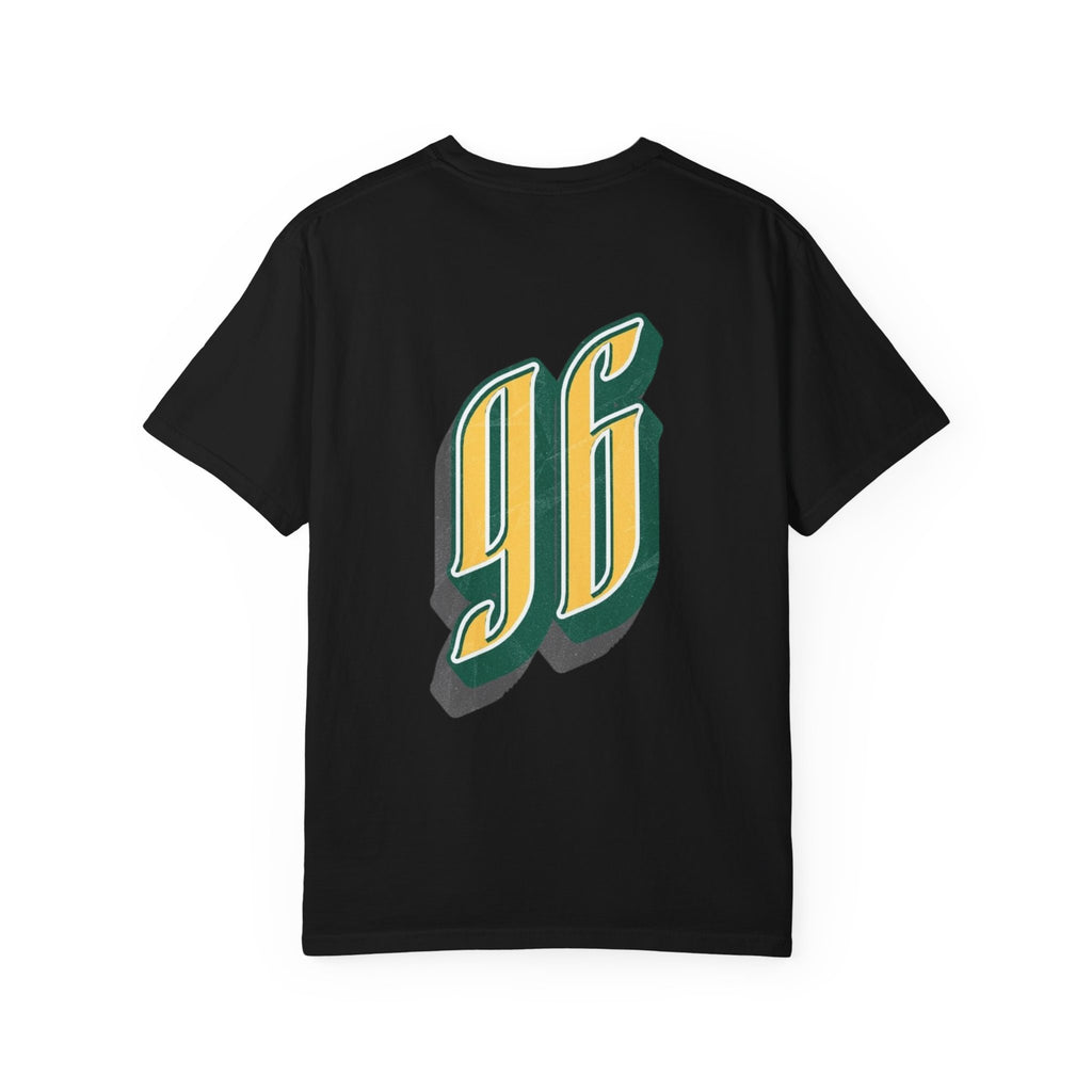 Vintage '96 Graphic Tee — Retro Number 96 Shirt with Sunglasses Emoticon