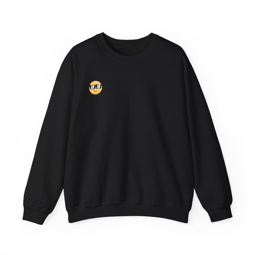Cool Sunglasses Emoji Crewneck Sweatshirt — Small Chest Graphic, Casual Streetwear