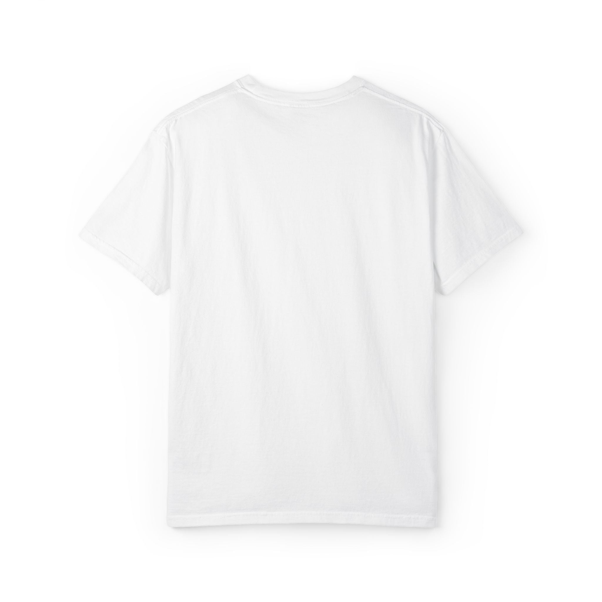 T-Shirt — Minimal "happy" Chest Script Tee