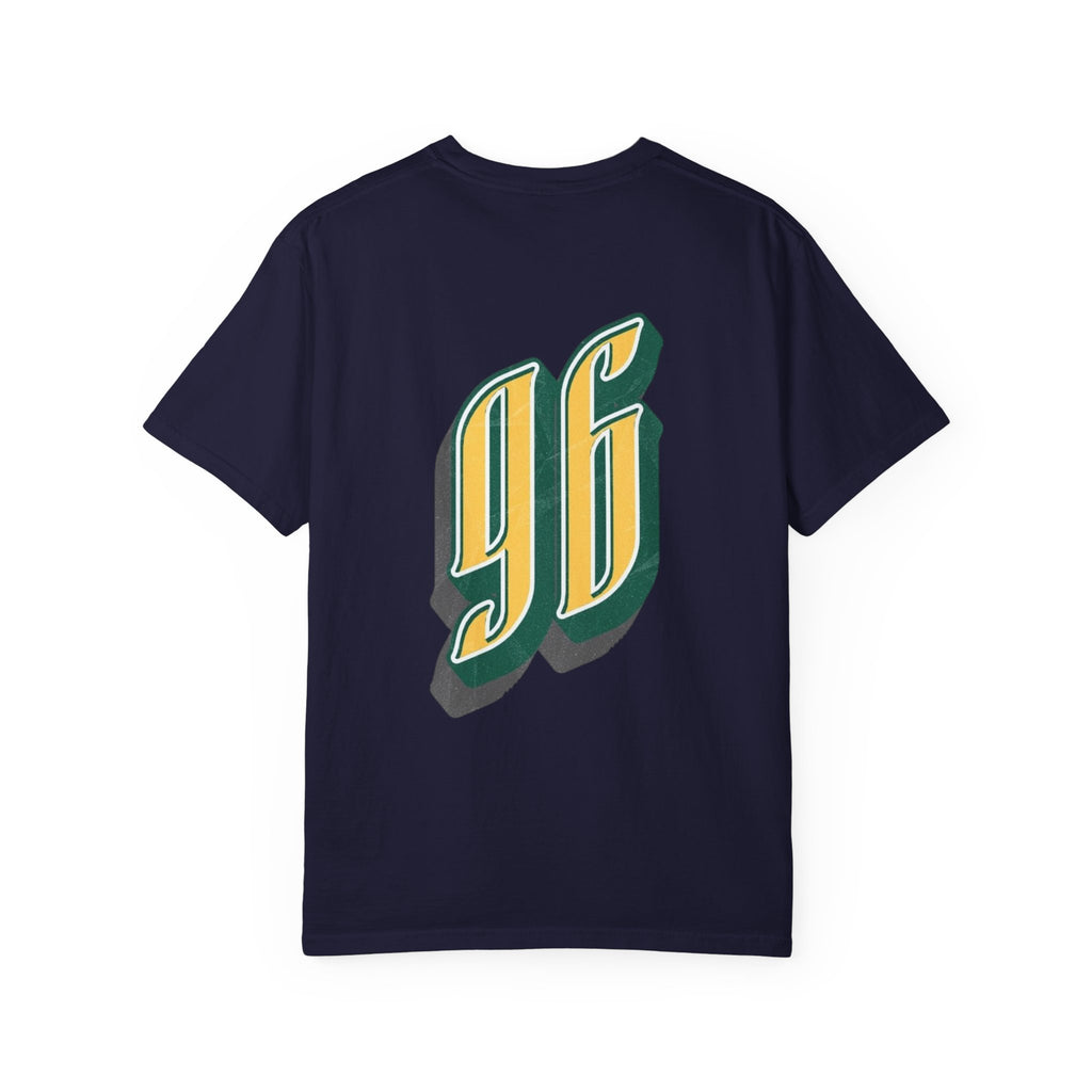 Vintage '96 Graphic Tee — Retro Number 96 Shirt with Sunglasses Emoticon