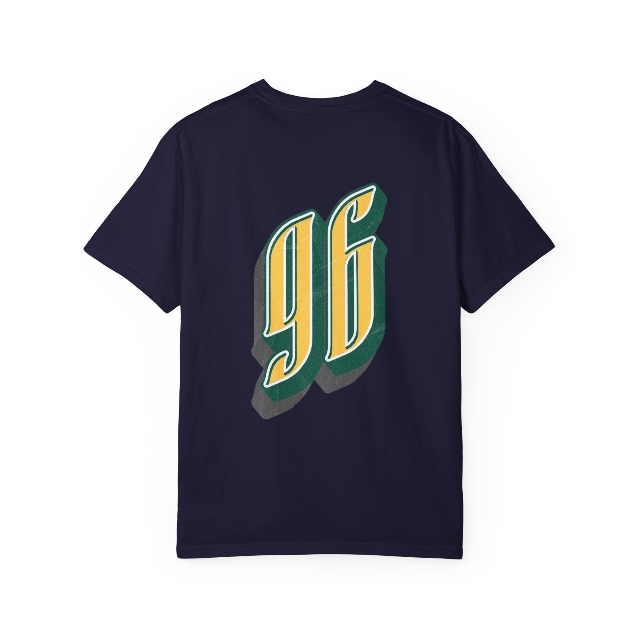 Vintage '96 Graphic Tee — Retro Number 96 Shirt with Sunglasses Emoticon