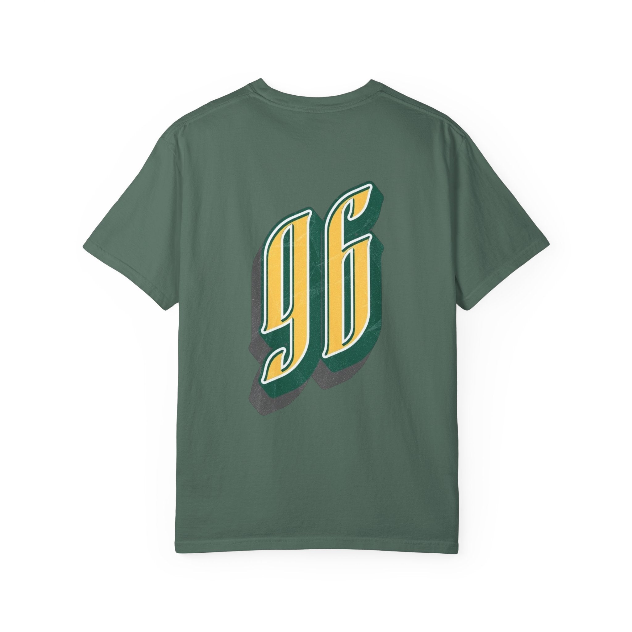 Vintage '96 Graphic Tee — Retro Number 96 Shirt with Sunglasses Emoticon