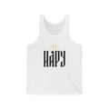 Happy Gothic Tank Top — Modern Minimalist Typography Vest