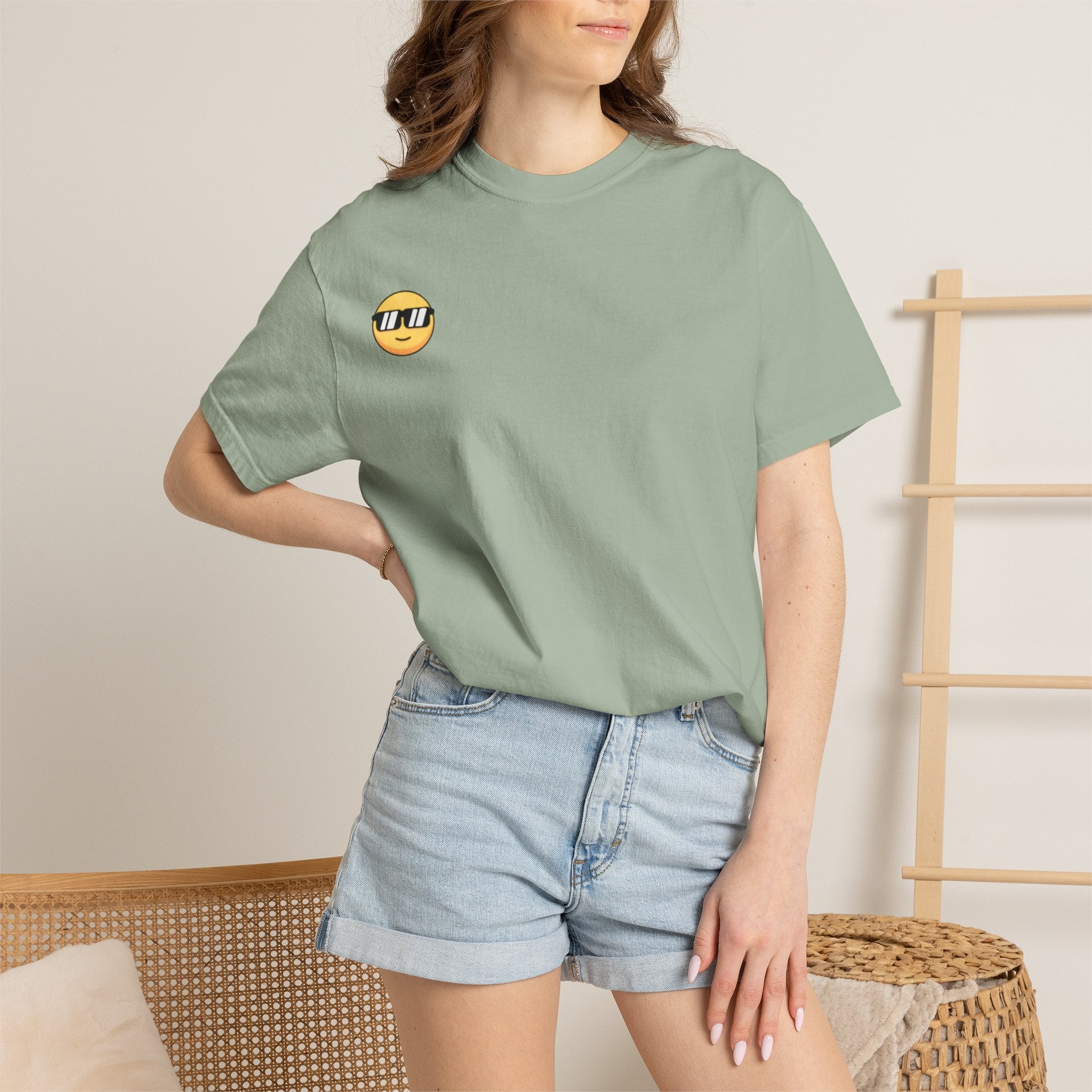 Vintage '96 Graphic Tee — Retro Number 96 Shirt with Sunglasses Emoticon