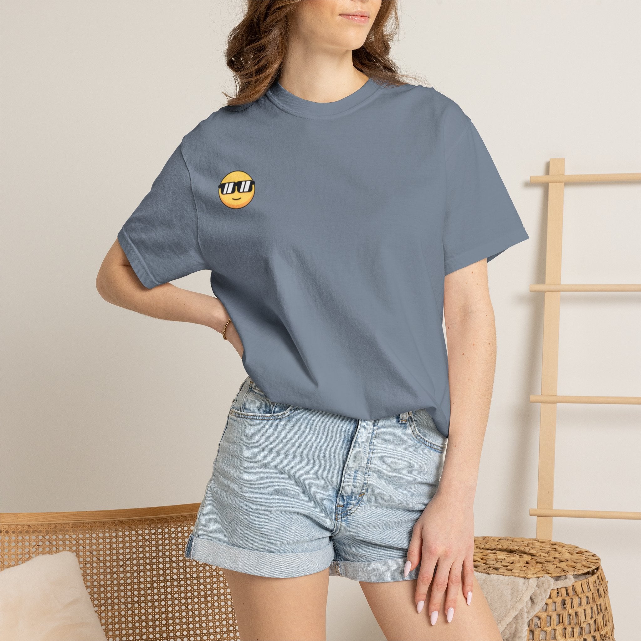 Vintage '96 Graphic Tee — Retro Number 96 Shirt with Sunglasses Emoticon