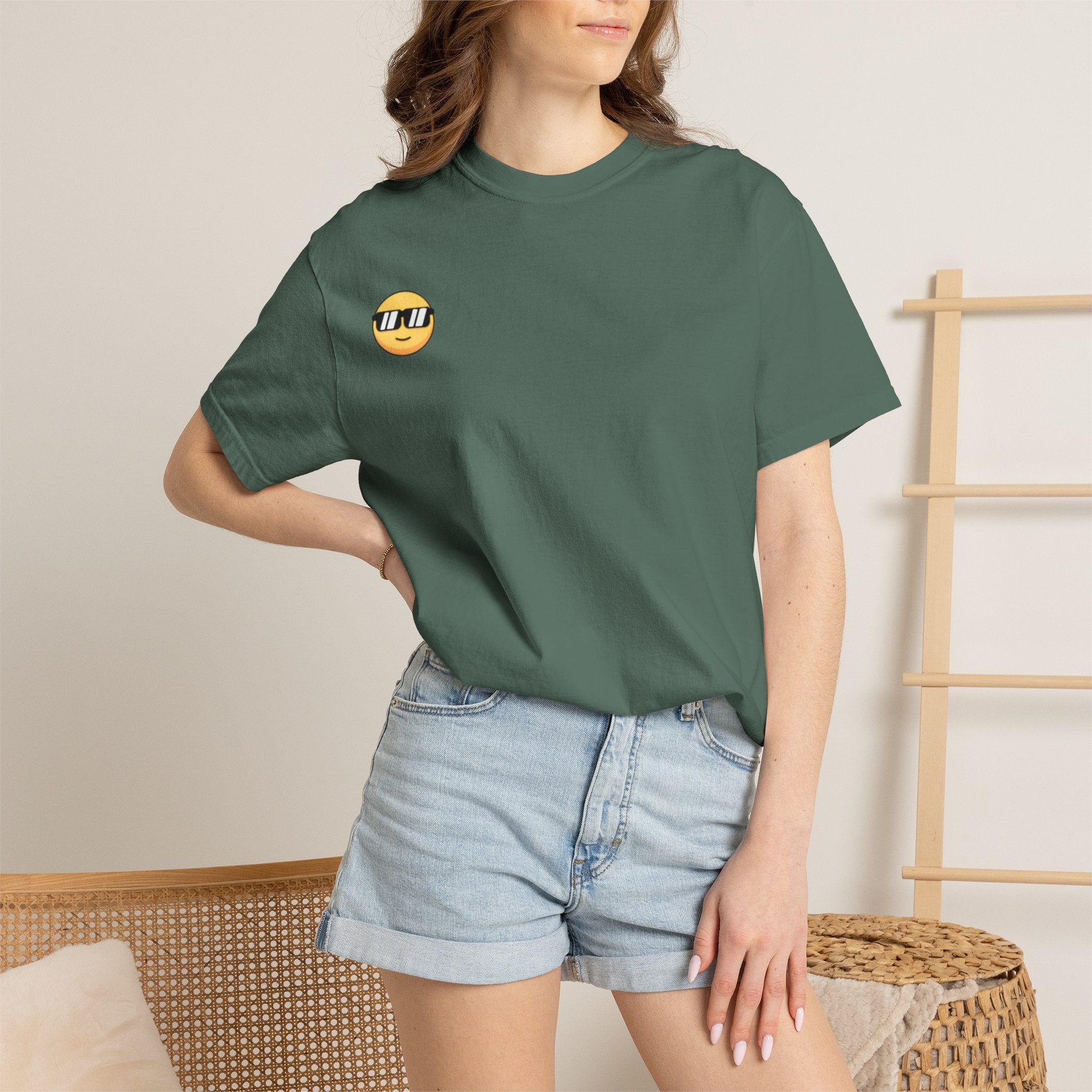 Vintage '96 Graphic Tee — Retro Number 96 Shirt with Sunglasses Emoticon