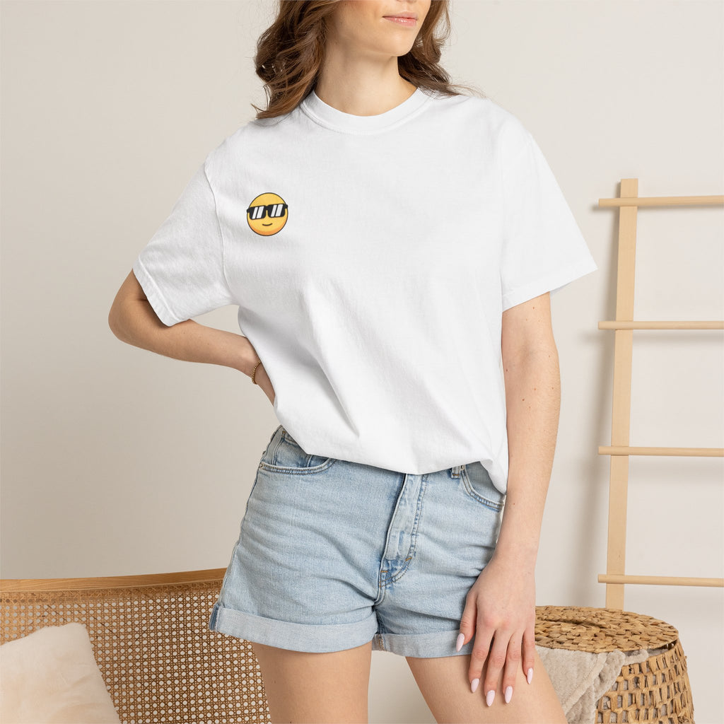 Vintage '96 Graphic Tee — Retro Number 96 Shirt with Sunglasses Emoticon