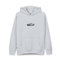 Hoodie - Minimal Black Patrol Car Graphic Pullover