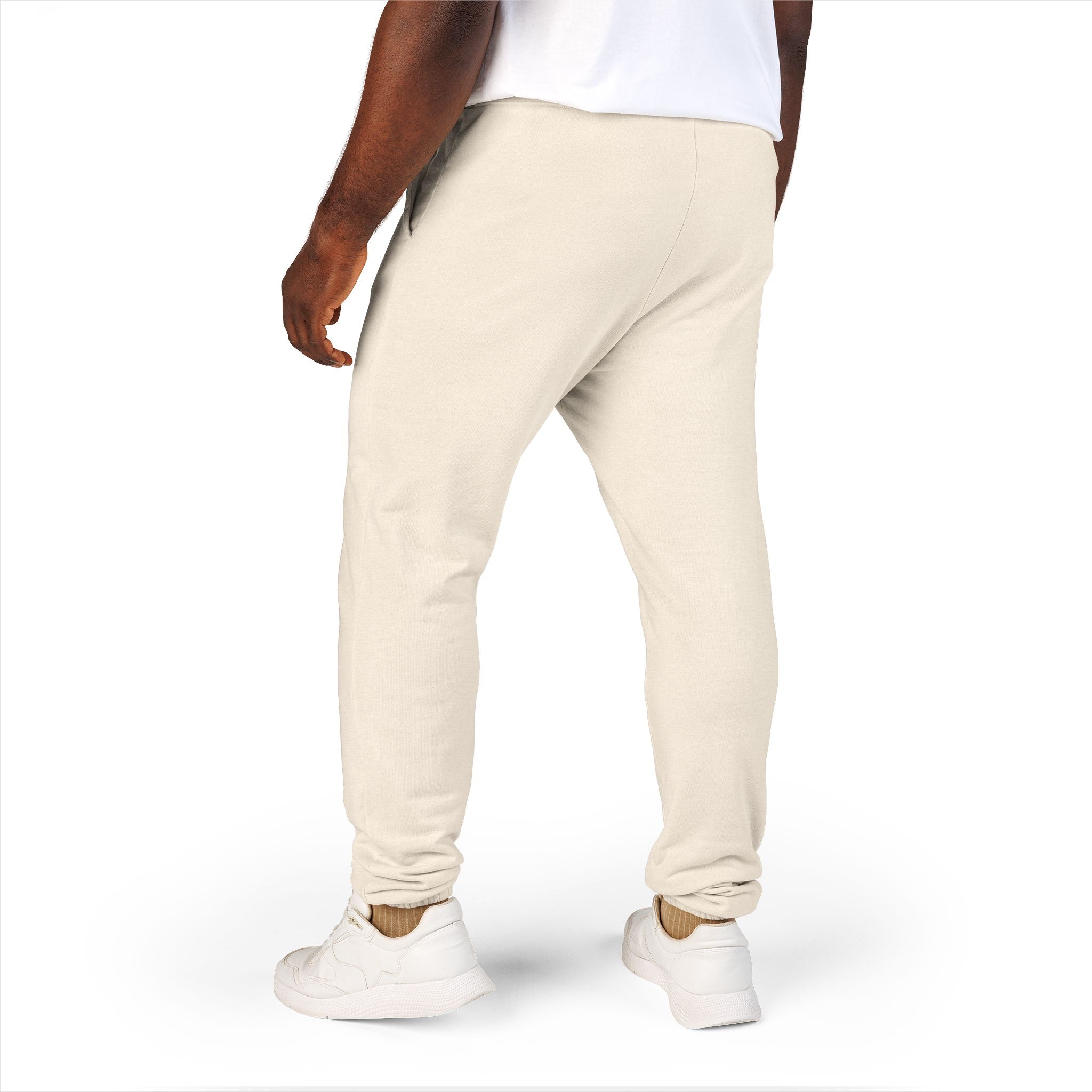 Cozy Olive Fleece Sweatpants with Minimal Mountain Logo